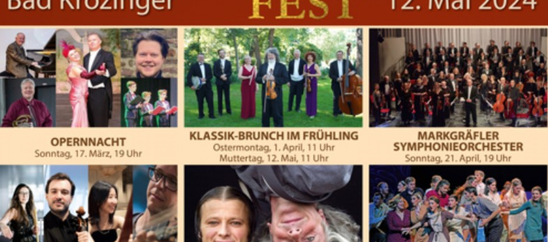 27. Bad Krozinger Mozart Fest vom 17.März - 12.Mai 2024